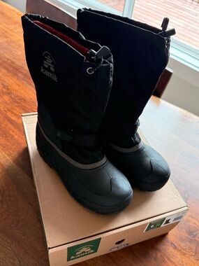 Kamik Kids Black Winter Waterbug Snow Boots